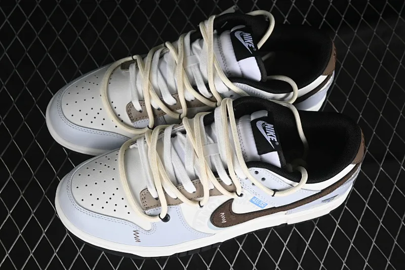 All categories Nk SB Dunk series Nk SB Dunk Low low-top sneakers Nk Dunk Low Panda Prank Heartbeat Email Xinwei Mi Blue Brown SB low-top casual sneakers DD1391-100